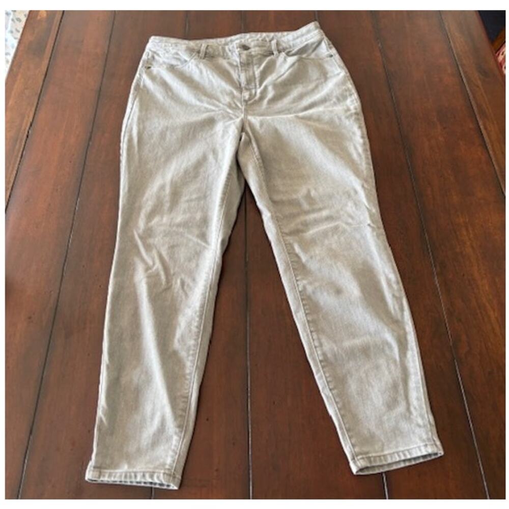 Talbots Size 12 Petite High-Waist Jegging‎ Ankle Pants Gray